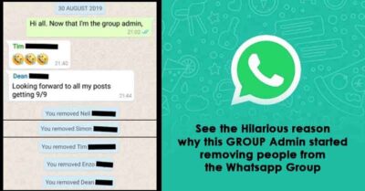 A Man Became WhatsApp Group Admin For A Day Removes Everyone For Sharing Below Standard Post RVCJ Media