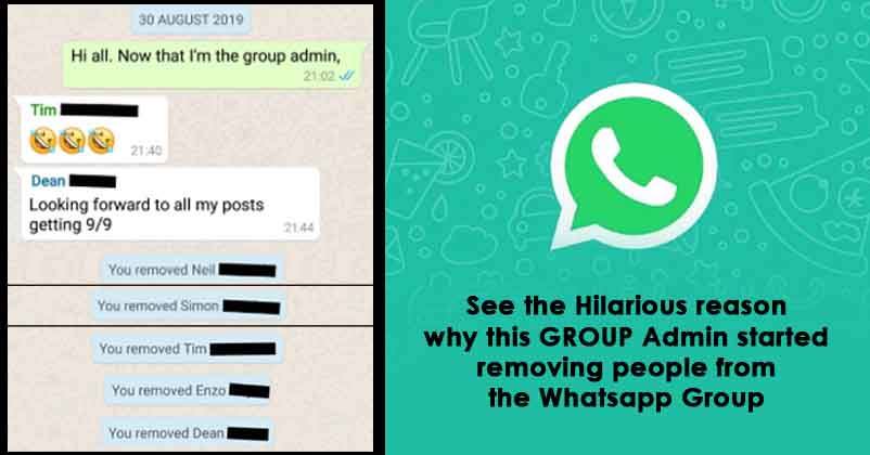 A Man Became WhatsApp Group Admin For A Day Removes Everyone For Sharing  Below Standard Post - RVCJ Media