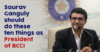 10 Things Sourav Ganguly Needs To Do As BCCI President RVCJ Media