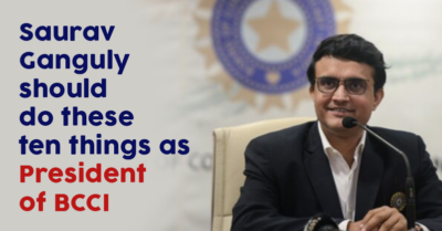10 Things Sourav Ganguly Needs To Do As BCCI President RVCJ Media