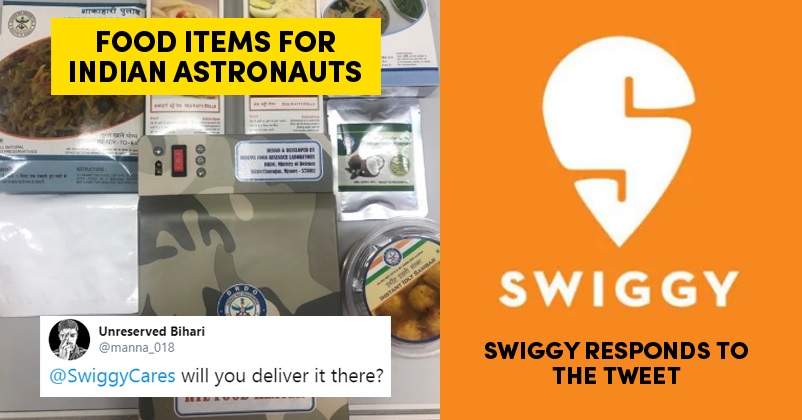 Man Asks Swiggy, “Will You Deliver Food To The Space?” Swiggy Had A Smart Reply RVCJ Media