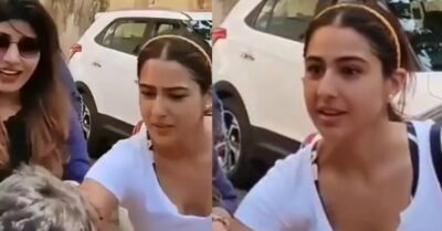 Fan Suddenly Tried To Kiss Sara Ali Khan On Hand When She Posed For A Pic RVCJ Media