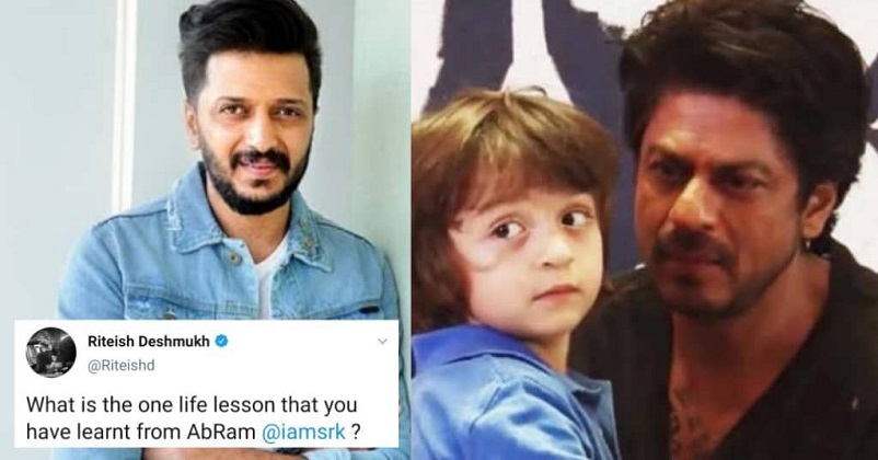 Riteish Asks Shah Rukh About A Life Lesson He Learnt From AbRam, SRK’s Reply Will Leave You In Splits RVCJ Media