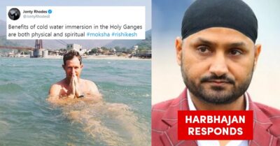 Jonty Rhodes Shares A Pic Of Himself Taking Dip In Holy Ganga, Harbhajan Singh Reacts RVCJ Media