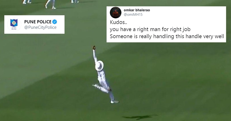 Pune Police Reacts To Ravindra Jadeja’s Incredible Catch In A Witty Tweet & People Are Loving It RVCJ Media