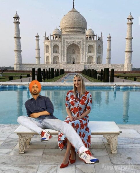 Diljit Dosanjh Photoshopped Himself In Ivanka Trump’s Pic, Got An Epic Response From Ivanka - RVCJ Media