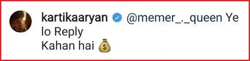 Kartik Aaryan Gave A Kickass Response To Fan Who Offered To Pay Him Rs 1 Lakh To Reply - RVCJ Media
