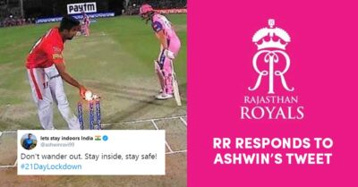Rajasthan Royals’ Reaction To Ashwin Using Mankading Incident For Corona Tweet Is Unmissable RVCJ Media