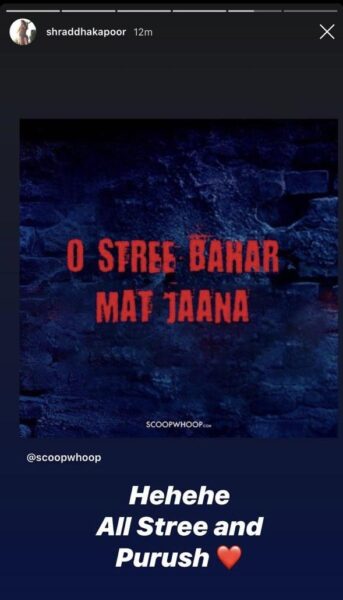Shraddha Kapoor Shares A Hilarious Meme Inspired From “Stree” & It Will Make You ROFL RVCJ Media