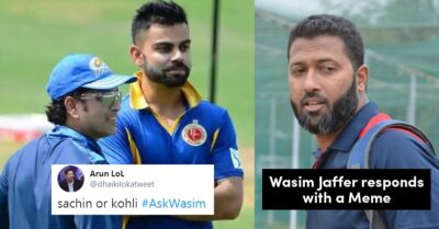 Fan Asked Wasim Jaffer To Choose Between Sachin & Virat. Jaffer Responded With An Epic Meme RVCJ Media