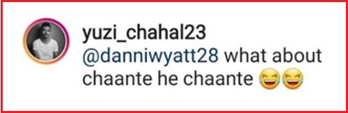 Chahal Shares A Photo & Asks Fans To Caption It. Danielle Wyatt Responds With Funny Comment - RVCJ Media