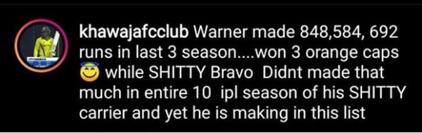 Dwayne Bravo Has The Coolest Yet Most Kickass Reply To A Hater Who Called Him Shi*ty - RVCJ Media