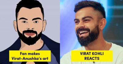 Virat Kohli Has An Adorable Reaction To The Fan Who Makes Art Of Anushka In Kohli’s Heart RVCJ Media