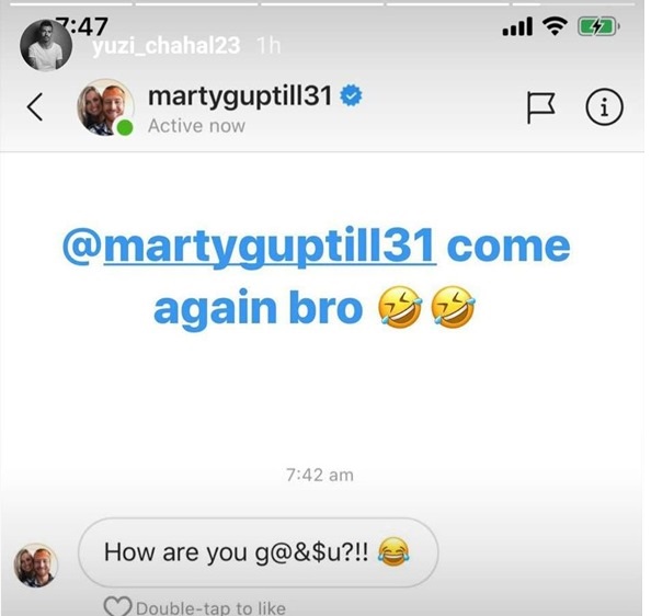 Chahal Responds To Martin Guptill’s Message In Which He Once Again Called Yuzi “G*ndu” RVCJ Media