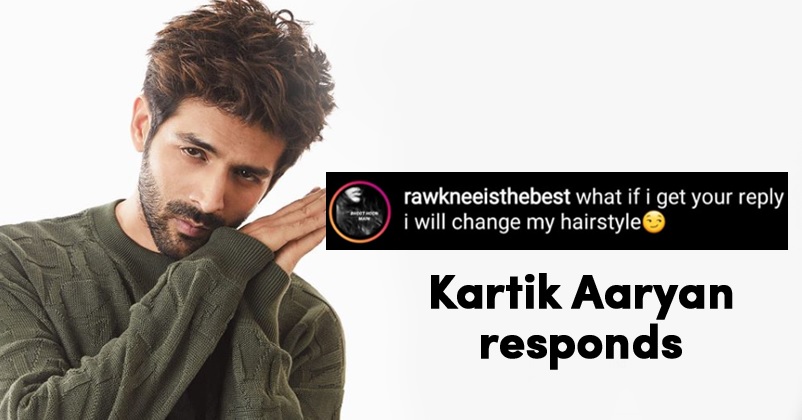 Kartik Aaryan's Fan Claims To Change Hairstyle If The Actor Replies, See Kartik's Response - RVCJ Media Kartik Aaryan's Fan Claims To Change Hairstyle If The Actor Replies, See Kartik's Response - RVCJ Media