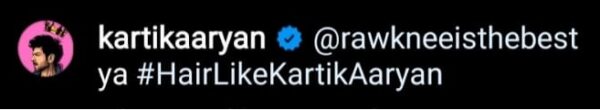 Kartik Aaryan’s Fan Claims To Change Hairstyle If The Actor Replies, See Kartik’s Response - RVCJ Media