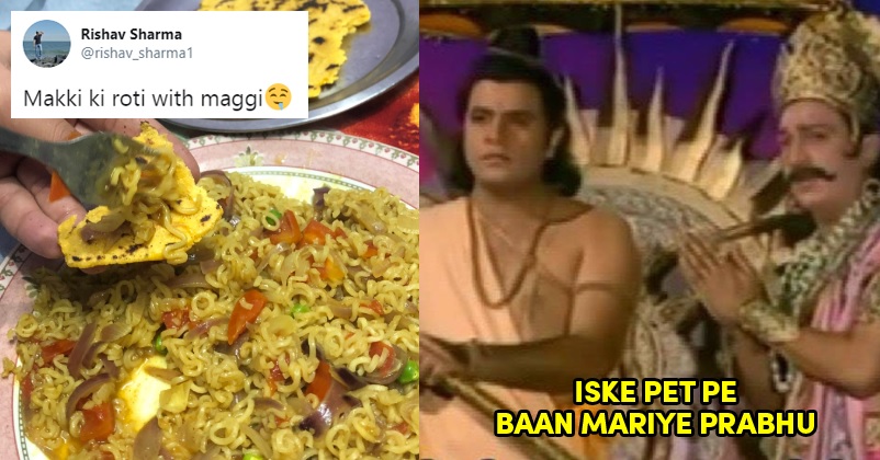 Man Pairs Maggi With Makki Ki Roti; Twitter Calls It Ghor Paap