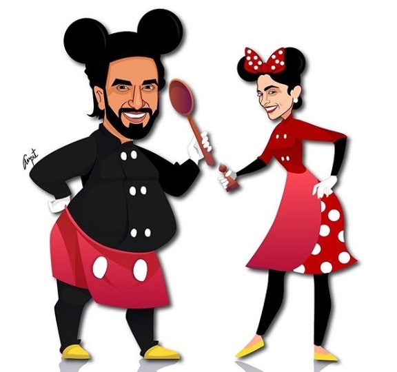 Ranveer Singh Turns Into Mickey Mouse With Pot Belly, Thanks To ‘Minnie’ Deepika’s Cooking - RVCJ Media