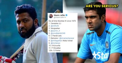 Wasim Jaffer Tweets His List Of Mumbai Playing XI But Excludes Himself. R Ashwin Reacts RVCJ Media