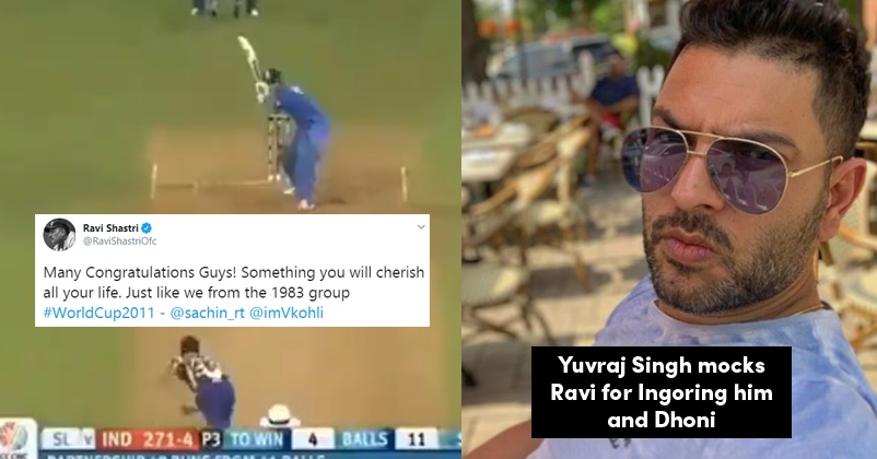 Ravi Shastri Has An Epic Response To Yuvi Who Trolled Him For Not Giving Him Credit Of WC2011 Win RVCJ Media