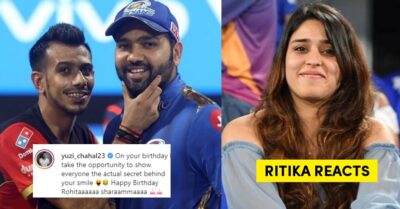 Chahal Shares A Pic On Rohit’s Bday & Takes Credit Of His Smile. Rohit’s Wife Has An Epic Reply RVCJ Media