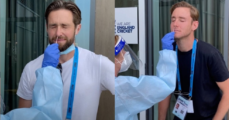 Twitter Has The Funniest Reactions Over Stuart Broad & Chris Woakes'  Expressions In Swab Test - RVCJ Media