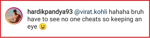 Virat Kohli Has A Hilarious Comment On Hardik Pandya’s Latest Instagram Post. Even Hardik Replied - RVCJ Media