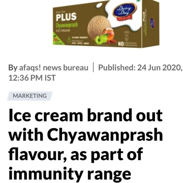 A Firm Comes Up With Haldi & Chyawanprash Flavored Ice-Cream For Immunity. Twitter Goes WTF - RVCJ Media