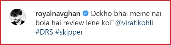 Virat Kohli Trolls Ravindra Jadeja Over DRS On The Latter’s Instagram Post - RVCJ Media