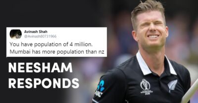 Jimmy Neesham Has A Funny Response To Fan Who Says New Zealand’s Population Is Less Than Mumbai RVCJ Media