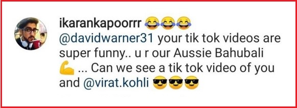 Fan Asks David Warner To Do A Video With Virat Kohli, Warner’s Reply Will Leave Fans Excited - RVCJ Media
