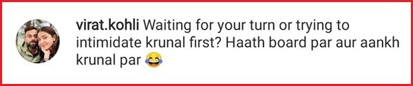 Virat Kohli Has A Hilarious Comment On Hardik Pandya’s Latest Instagram Post. Even Hardik Replied - RVCJ Media