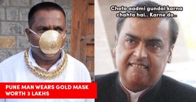 Pune Man Wears Mask Of Gold Worth Around Rs 3 Lakhs, Twitter Floods With Memes RVCJ Media
