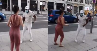 Couple Wears Mask & Performs Salsa Using Rope For Social Distancing, Video Goes Viral RVCJ Media