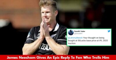 James Neesham Gives An Epic Reply To Fan Who Trolls Him For Being Bought For Rs 50 Lakh In IPL RVCJ Media