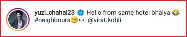 Virat Kohli Made A Post On Instagram As He Reached Dubai, Got Hilariously Trolled By Chahal - RVCJ Media