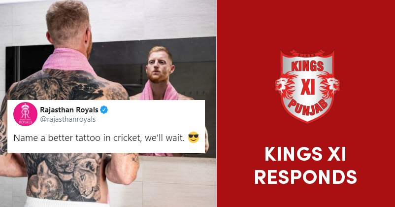 Rr Shares Ben Stokes Tattoo Pic Asks To Name A Better Tattoo Kxip Has An Epic Yet Apt Reply Rvcj Media