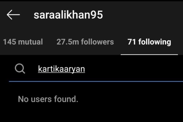 Kartik Aaryan & Sara Ali Khan Unfollow Each Other On Instagram. All Not Well Between The Duo? RVCJ Media
