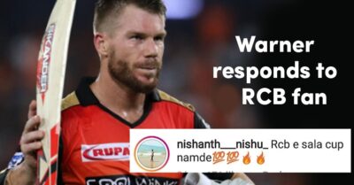 David Warner Responds To Fan Who Says Virat Kohli’s RCB Will Win The IPL This Year RVCJ Media