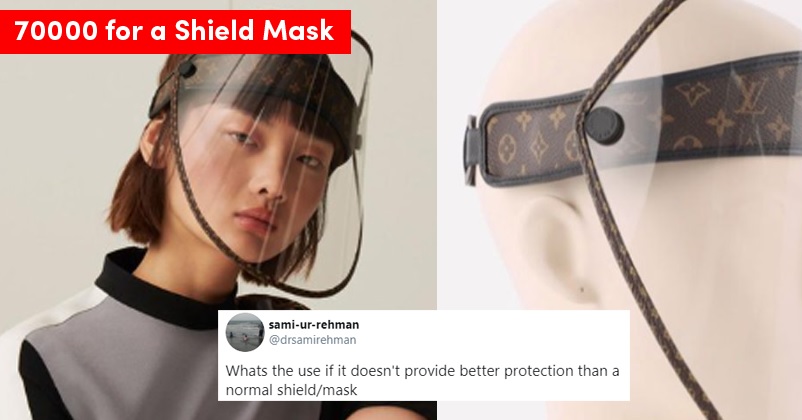 Louis Vuitton Unveils 'Luxury' Face Shield Costing ₹70k, Twitter Reacts