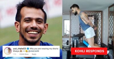Virat Kohli Gives Epic Reply To Chahal Who Trolls Him & Asks, “Why Are You Wearing My Shorts?” RVCJ Media