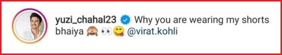 Virat Kohli Gives Epic Reply To Chahal Who Trolls Him & Asks, “Why Are You Wearing My Shorts?” - RVCJ Media