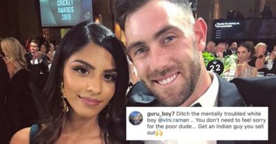 Glenn Maxwell’s Fiancé Vini Raman Shuts Hater With Befitting Reply For Asking Her To Ditch Him RVCJ Media
