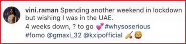 Glenn Maxwell’s Fiancé Vini Raman Shuts Hater With Befitting Reply For Asking Her To Ditch Him - RVCJ Media