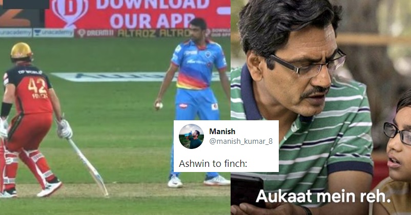 R Ashwin Didn’t Mankad Aaron Finch & Left With Warning, Surprised Fans React With Funniest Memes RVCJ Media