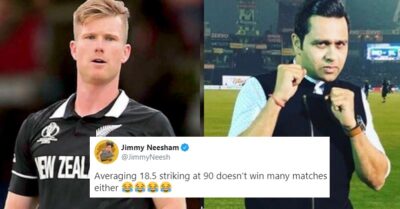Aakash Chopra Gives An Epic Reply After Jimmy Neesham Tries To Troll Him For His T20 Stats RVCJ Media