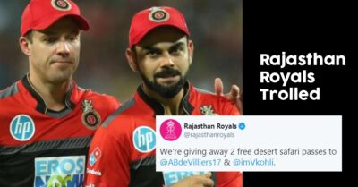 Rajasthan Royals Gave An Offer To Virat Kohli & AB De Villiers Ahead Of RRvsRCB, Got Trolled RVCJ Media
