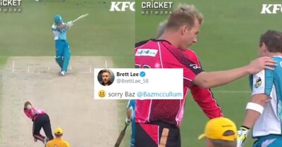 Brendon McCullum Trolled Brett Lee As He Apologized For Hitting Bouncer In Big Bash League 2011 RVCJ Media