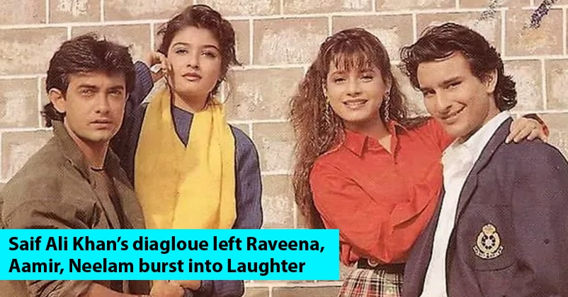 Do You Know Saif Ali Khan’s Dialogue In Debut Film Parampara Made Aamir, Raveena & Neelam Laugh RVCJ Media