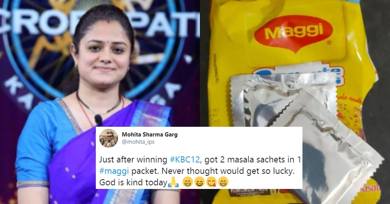 KBC Crorepati IPS Mohita Sharma Got 2 Maggi Masala Sachets In 1 Pack, Twitter Calls Her Lucky RVCJ Media